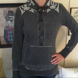 Free People Patchwork hoodie